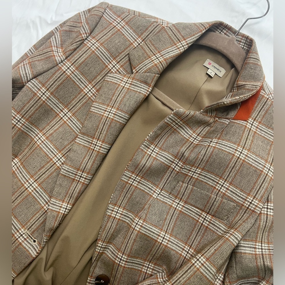 Daniel Cremieux plaid brown Blazer - Picture 2 of 7